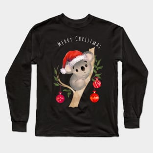 Koala christmas, merry Christmas, australian Christmas lovers Long Sleeve T-Shirt